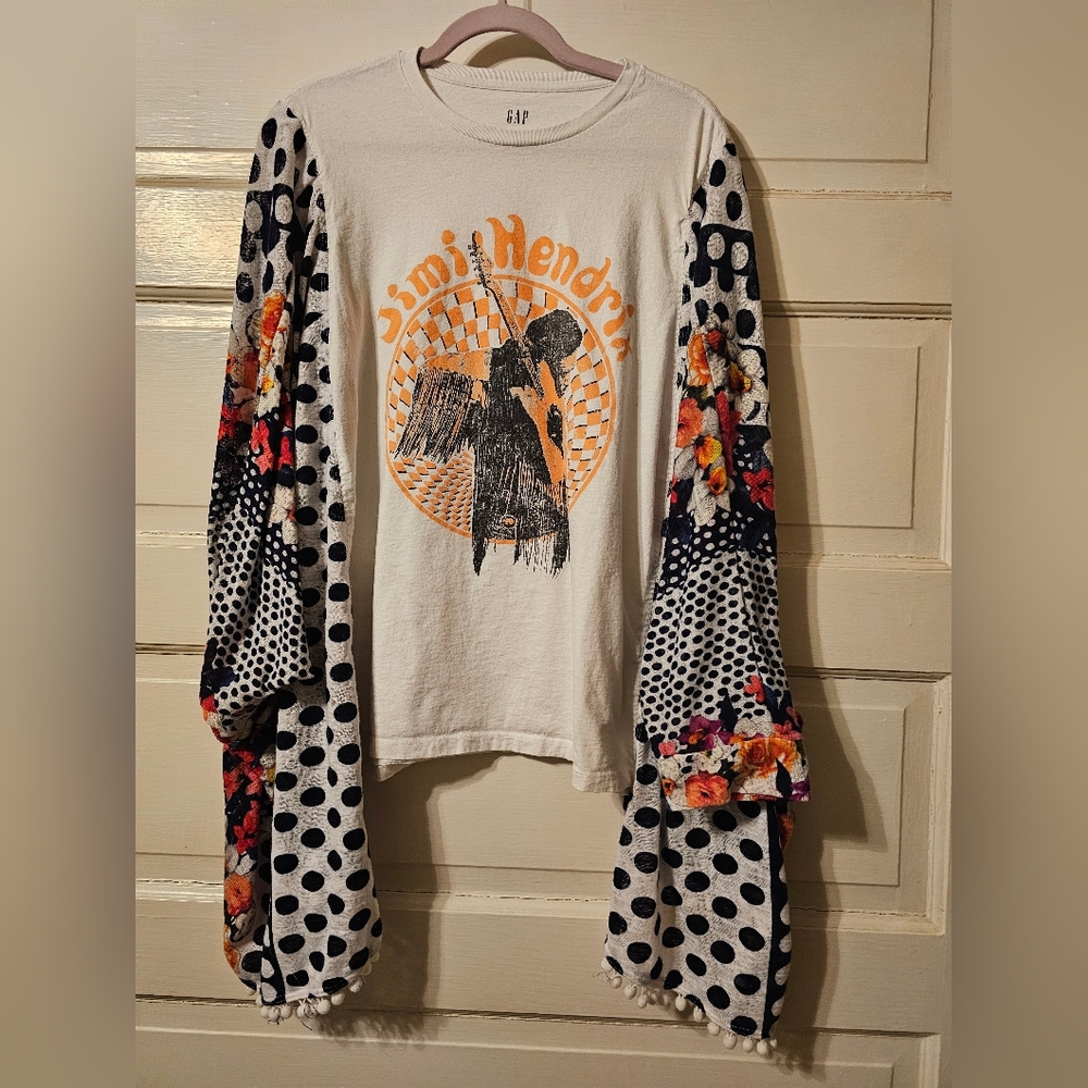 Jimi Hendrix Graphic Long Sleeve Top